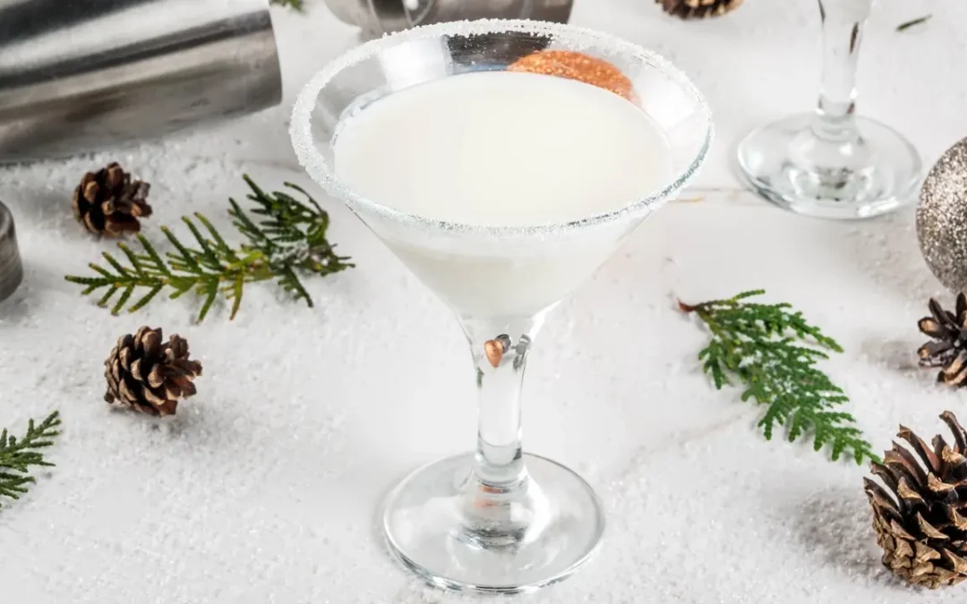 Receita para fazer coquetel de Natal com licor de chocolate branco