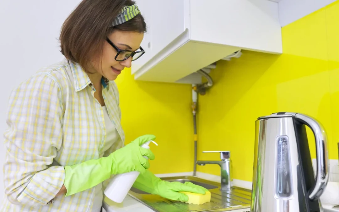 Por que você deveria colocar sal na esponja de cozinha?