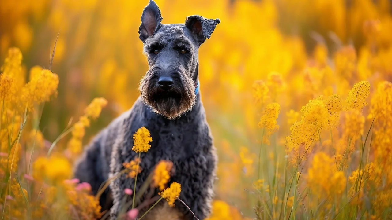 Kerry Blue Terrier.